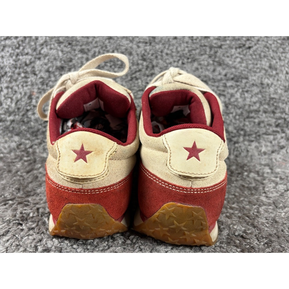 Converse Re-Issue 2003 Vintage Suede Sneakers Burgundy Cream Mens 8 Womens 10 - Picture 6 of 10